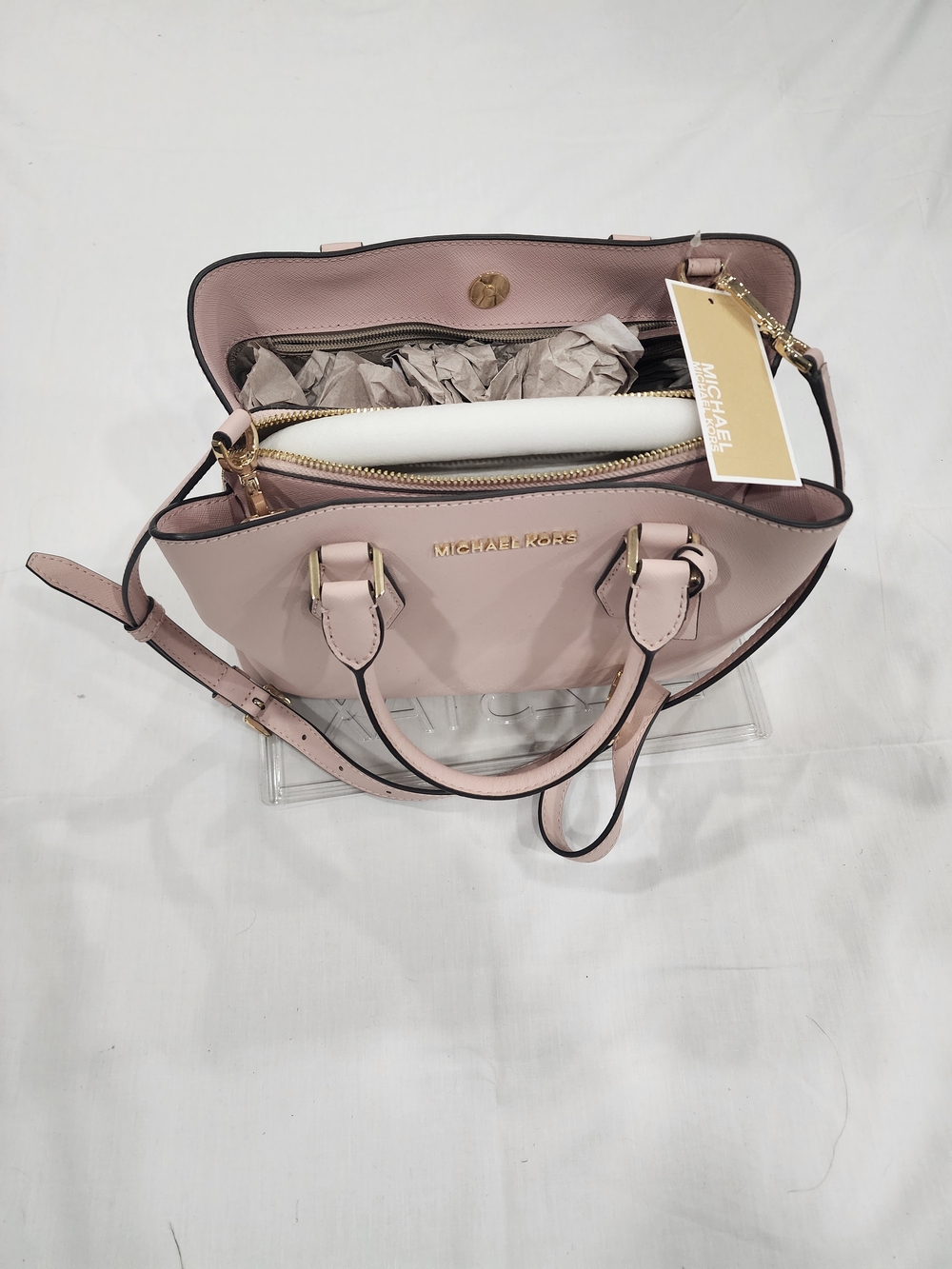 Michael Kors Pale Pink Leather Shoulder Satchel